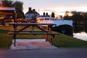 Beer Garden at the New Inn